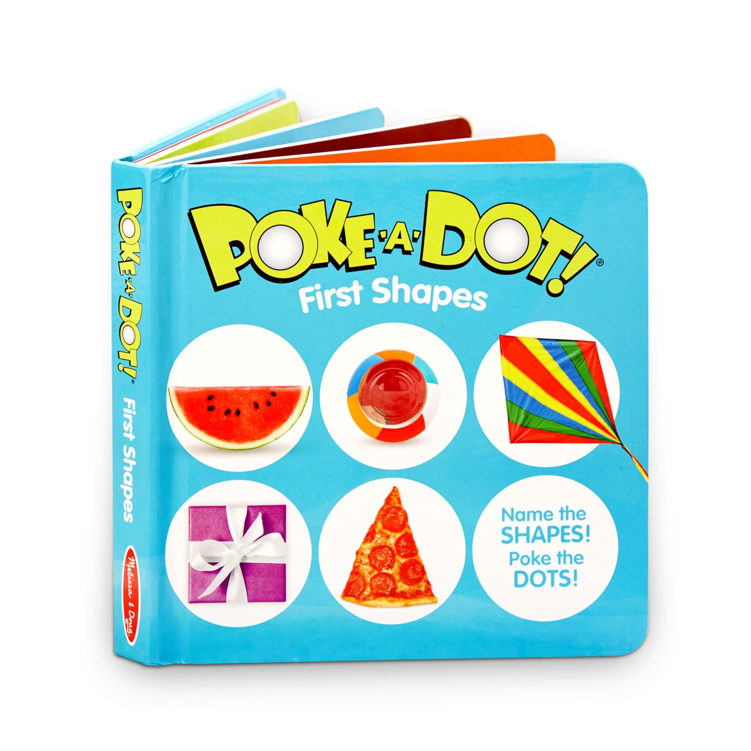 Melissa & Doug Children’s Book – Poke-a-Dot: First Shapes (Board Book with Buttons to Pop)