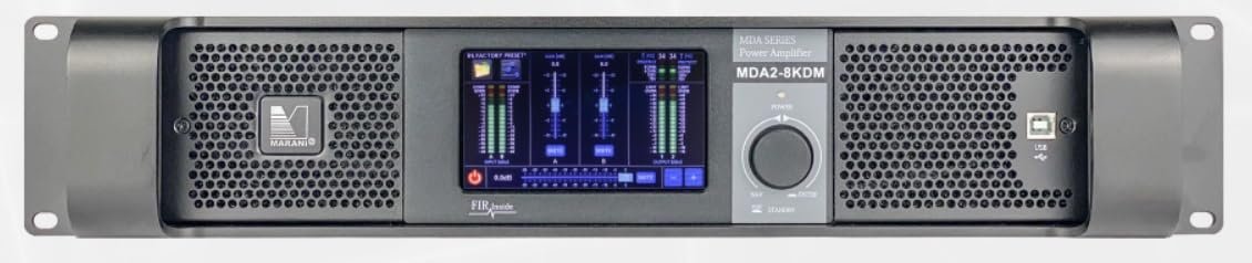ANTAKIPRO MDA2-8KDM Amplifier 2 Channel 2U 8000 Watts Pro Audio Amp Integrate High-End Class D Amplification with Advanced DSP Processing Antakipro by Marani for The MDA-KDM Series