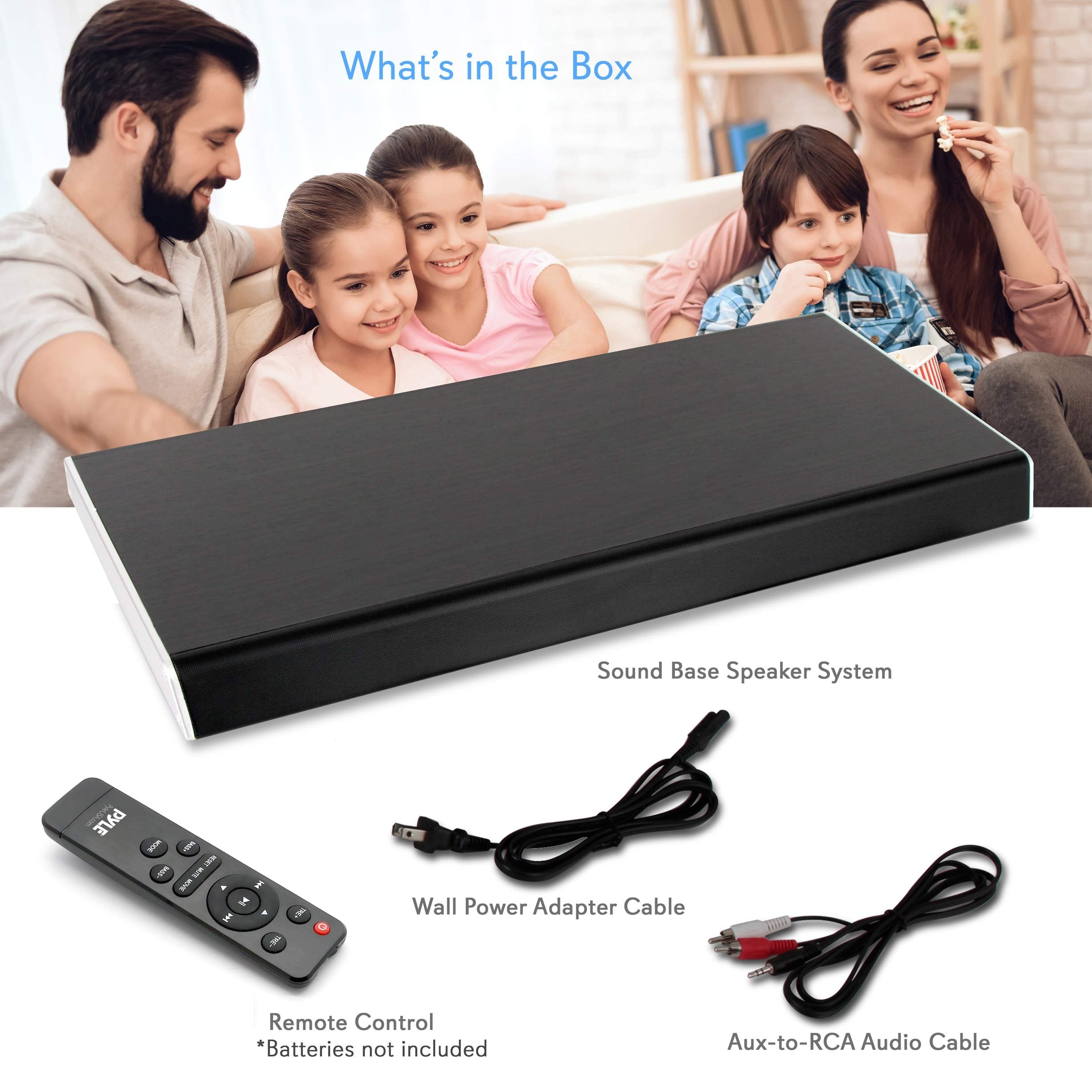 Pyle PSBV830HDBT Home Theater Speakers, TV Sound Bar Sound Base Bluetooth Wireless Speaker