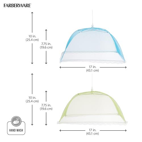 Farberware BBQ Food Tents, Set Of 2, Green and Blue