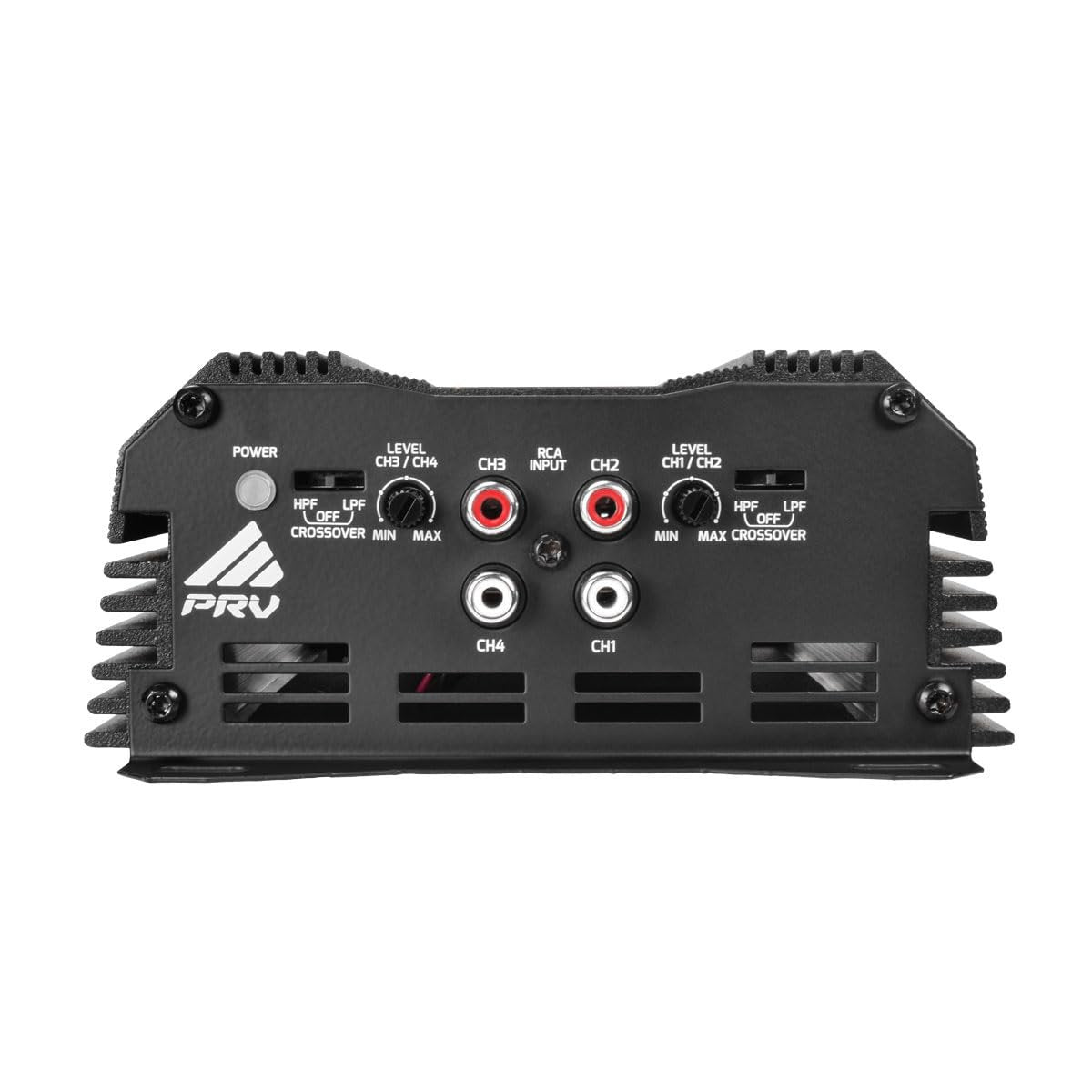 PRV Audio MDX1200.4 2 Ohm Mini 4 Channel Car Audio Amplifier 4 x 300 Watts RMS at 2 Ohm - 1200 Watt 12 Volts Bridgeable Amp for Powersports, Motorcycles, ATV, for High Power Stereo Speaker Systems