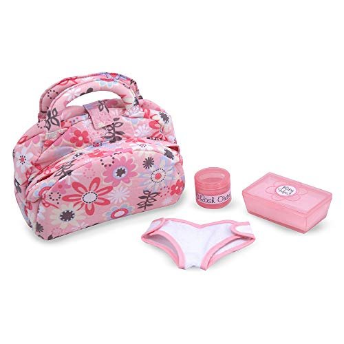 Melissa & Doug 96030 Mine to Love Doll Diaper Changing Set With Accessories, Frustration-Free Packaging, Multicolor