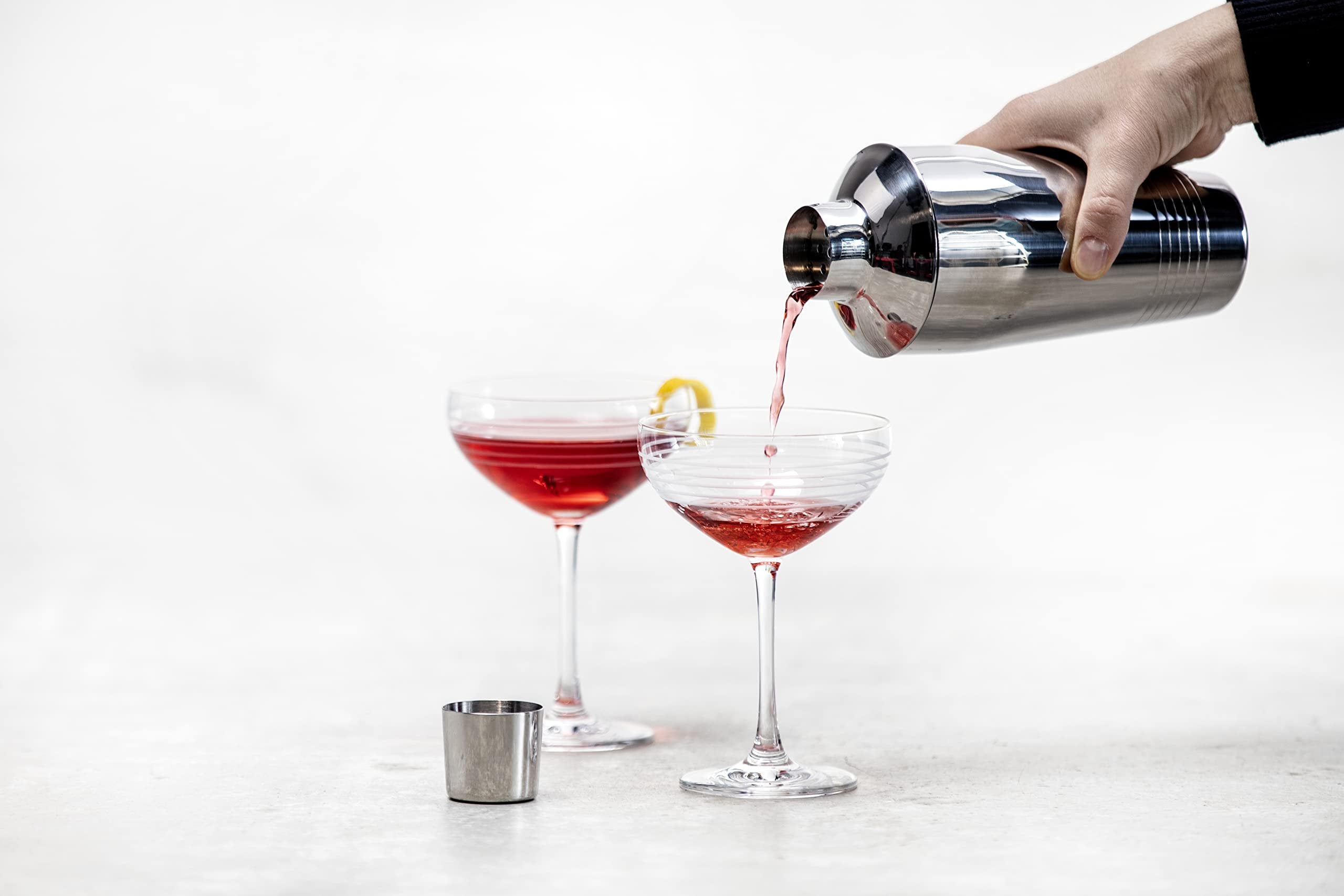 Crafthouse by Fortessa Classic Mixed Cocktail Drink Barware Stainless Steel 3 Piece Shaker, 24 Ounce, CRFCC.3SHKR