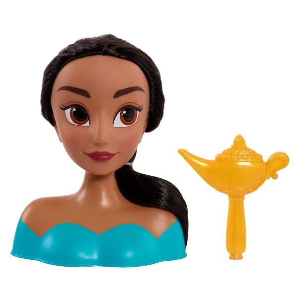 Just Play 2pc Aladdin Girls Mini Styling Head Jasmine Pretend Play Dress Up Set