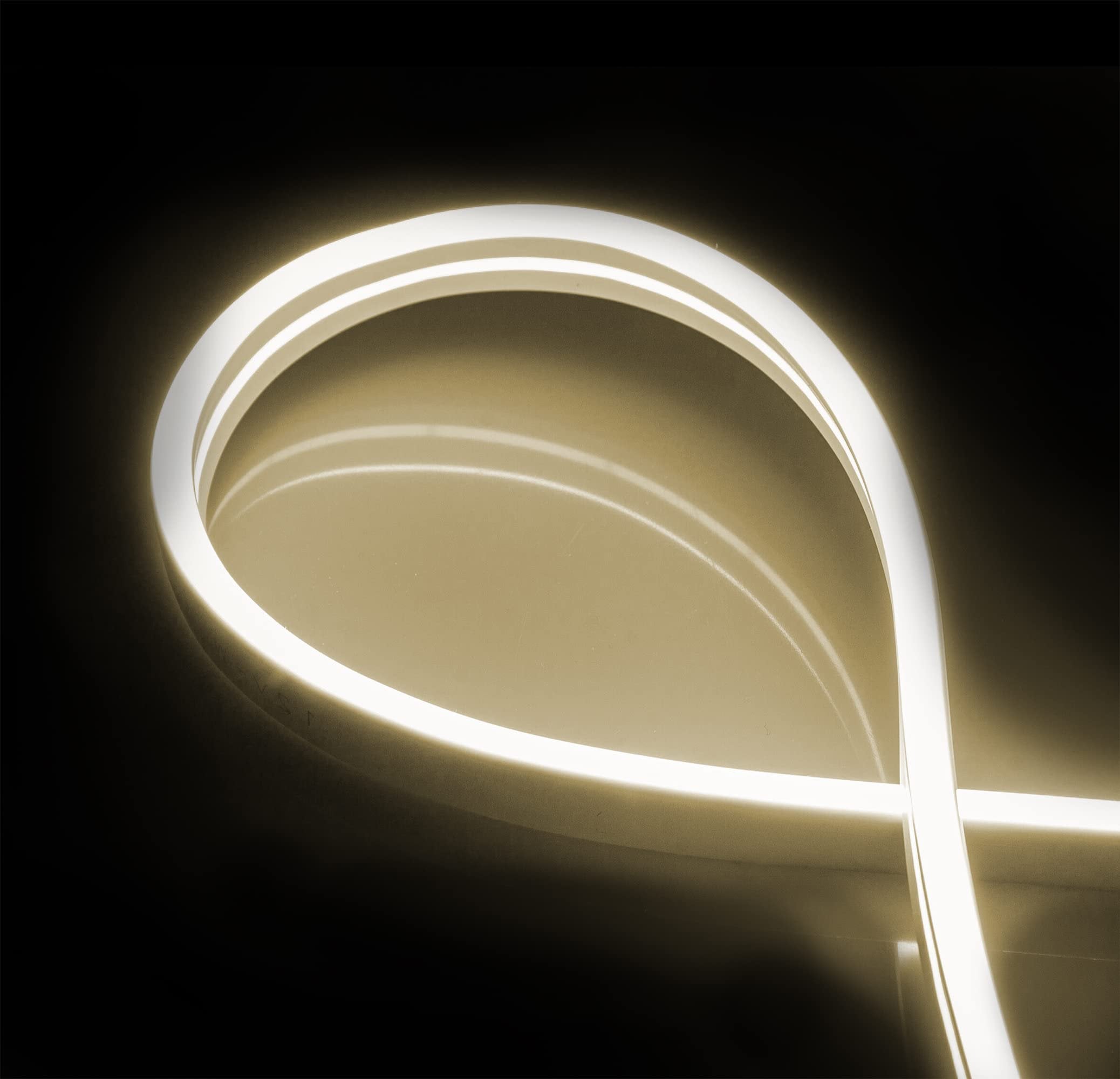 Xtreme XLB71054WHT 6.5ft Neon Led Strip Bendable Durable Works with Any 5V USB Power Source Make Unique and Colorful Words, Phrases and Shapes to Illuminate Any Space, Fast DIY Installation, White