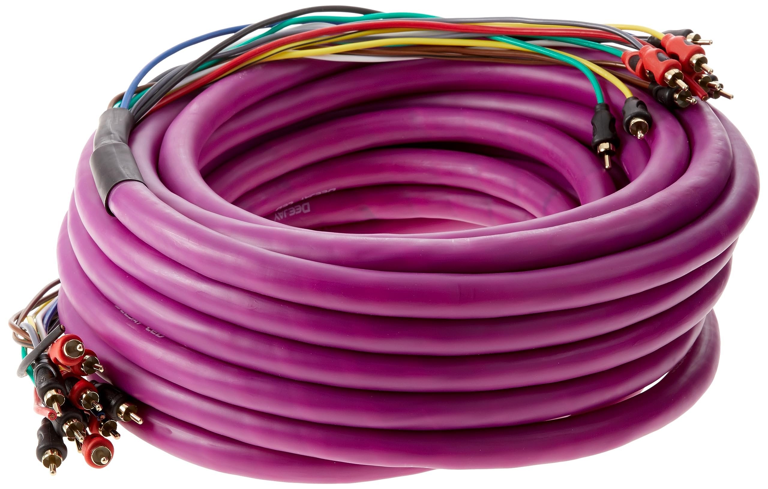 DEEJAY LED TBHMED36PURPLE DEEJAYLED Purple 36FT 10RCA 3 Power Copp