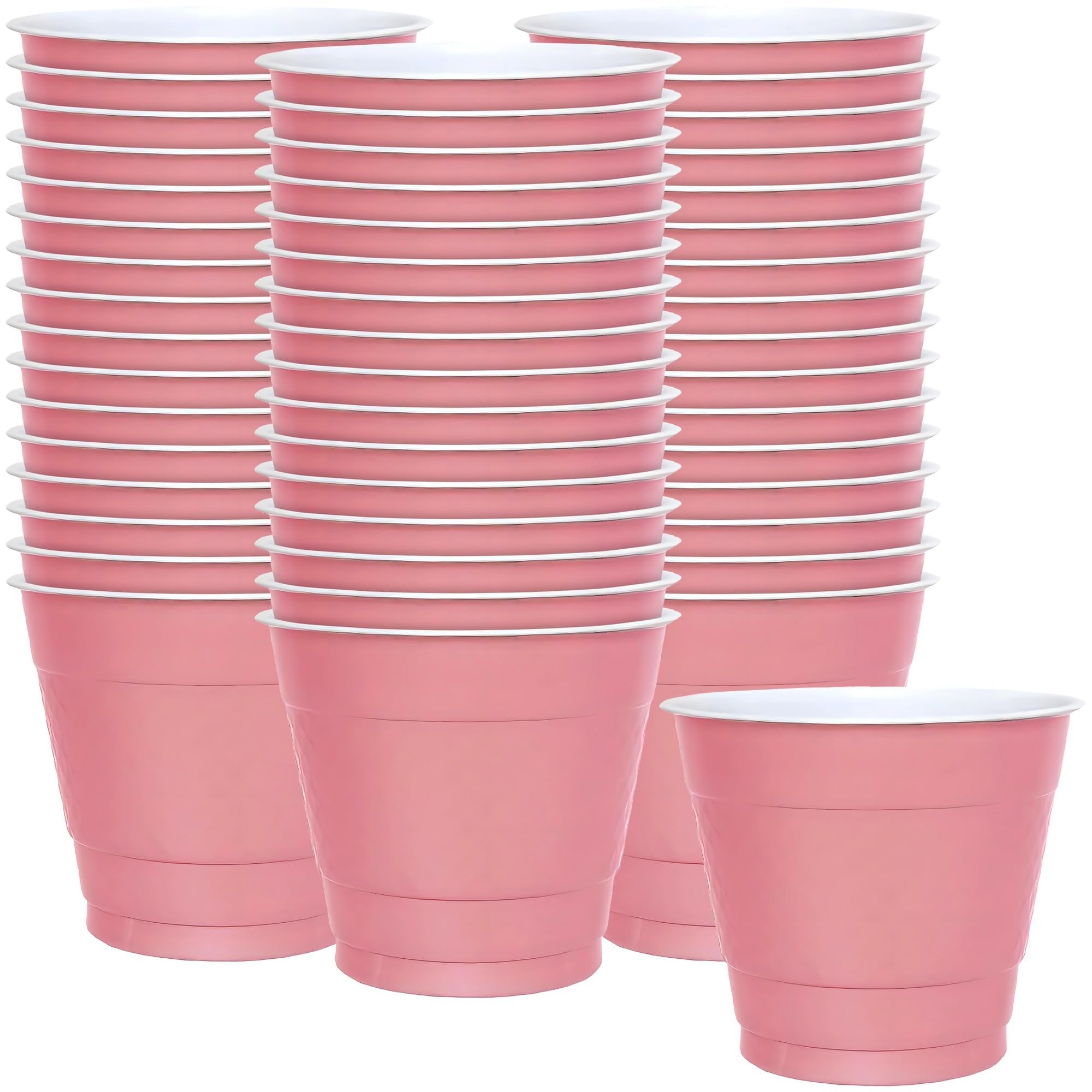 Hanna K. Signature Collection Cup-9oz | Pink | Pack of 50 Plastic Cup, 50 Count (Pack of 1)
