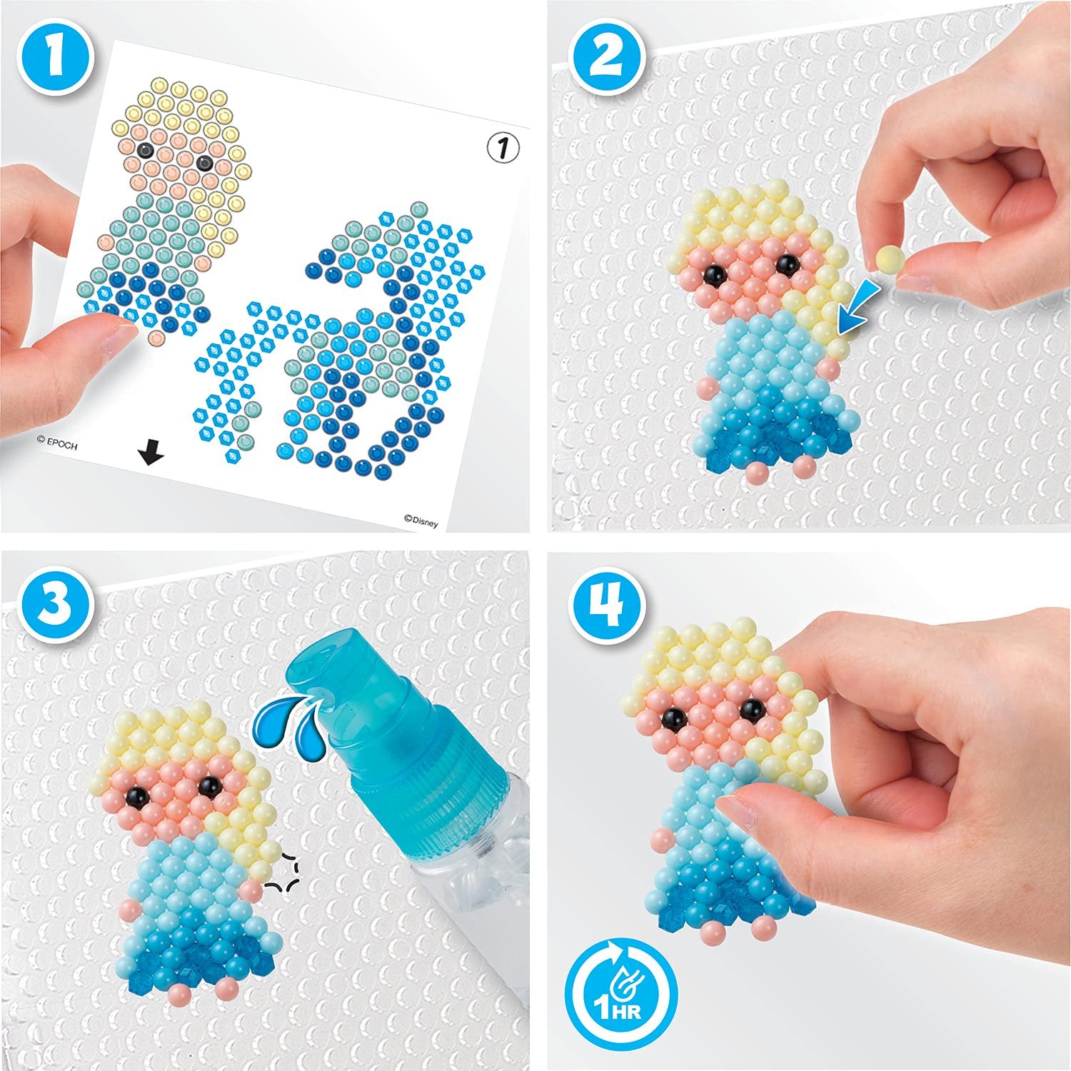 Aquabeads Disney Frozen 2 Character Set, Kids Crafts, Beads, Arts and Crafts, Complete Activity Kit for 4+