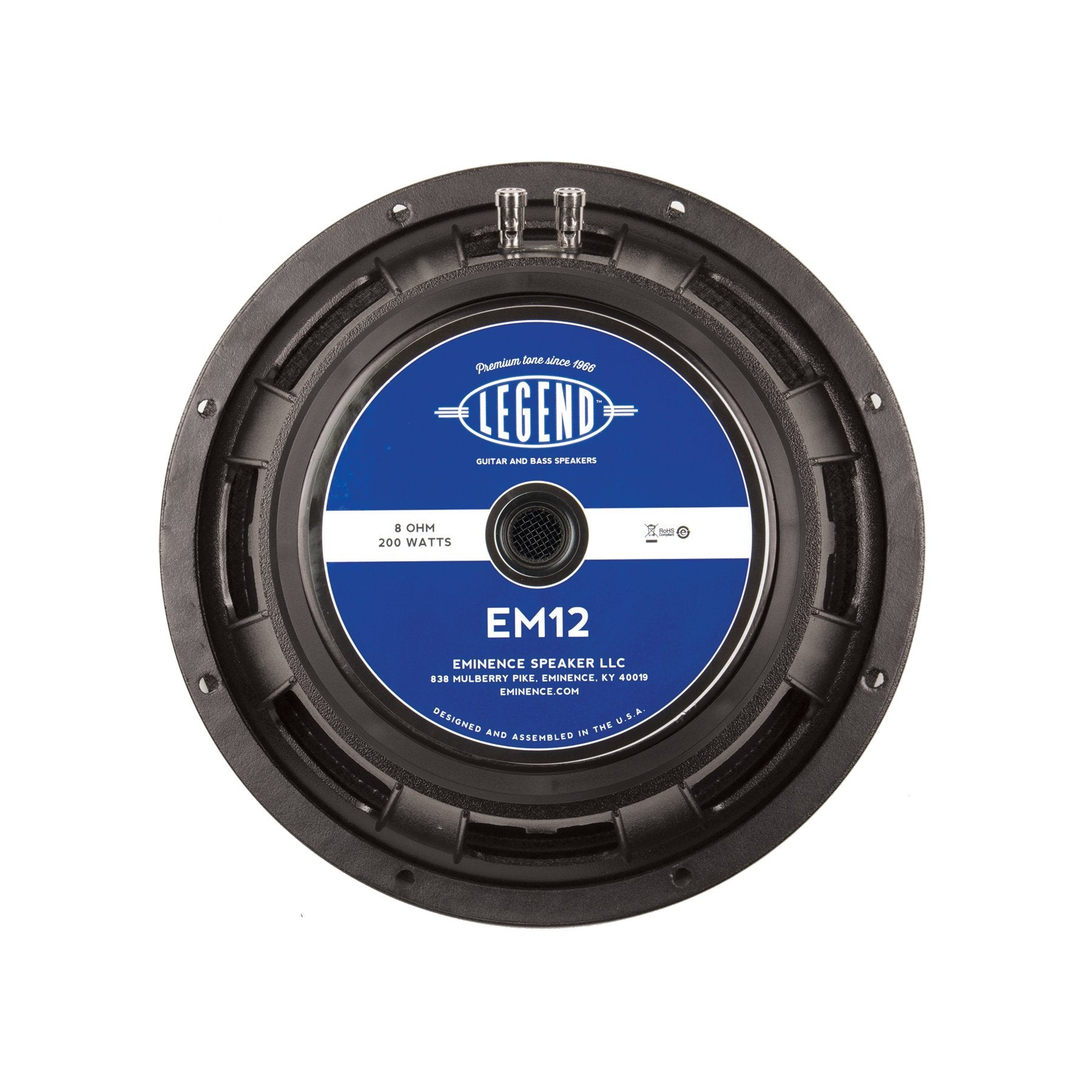 Eminence Legend EM12 12" Lead/Rhythm Guitar Speaker, 200 Watts at 8 Ohms