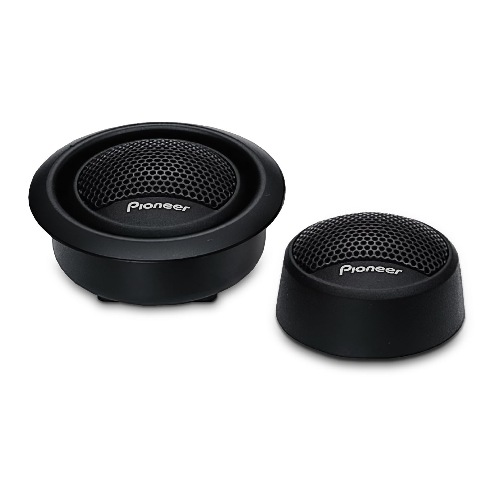 Pioneer TS-T15 3/4” Soft Dome Tweeter Car Speakers, Smooth Upper Range, Clear Sound Quality, Flush and Surface Mounting Capabilities, Pair with Midrange Drivers and Subwoofers for Full Sound (Pair)