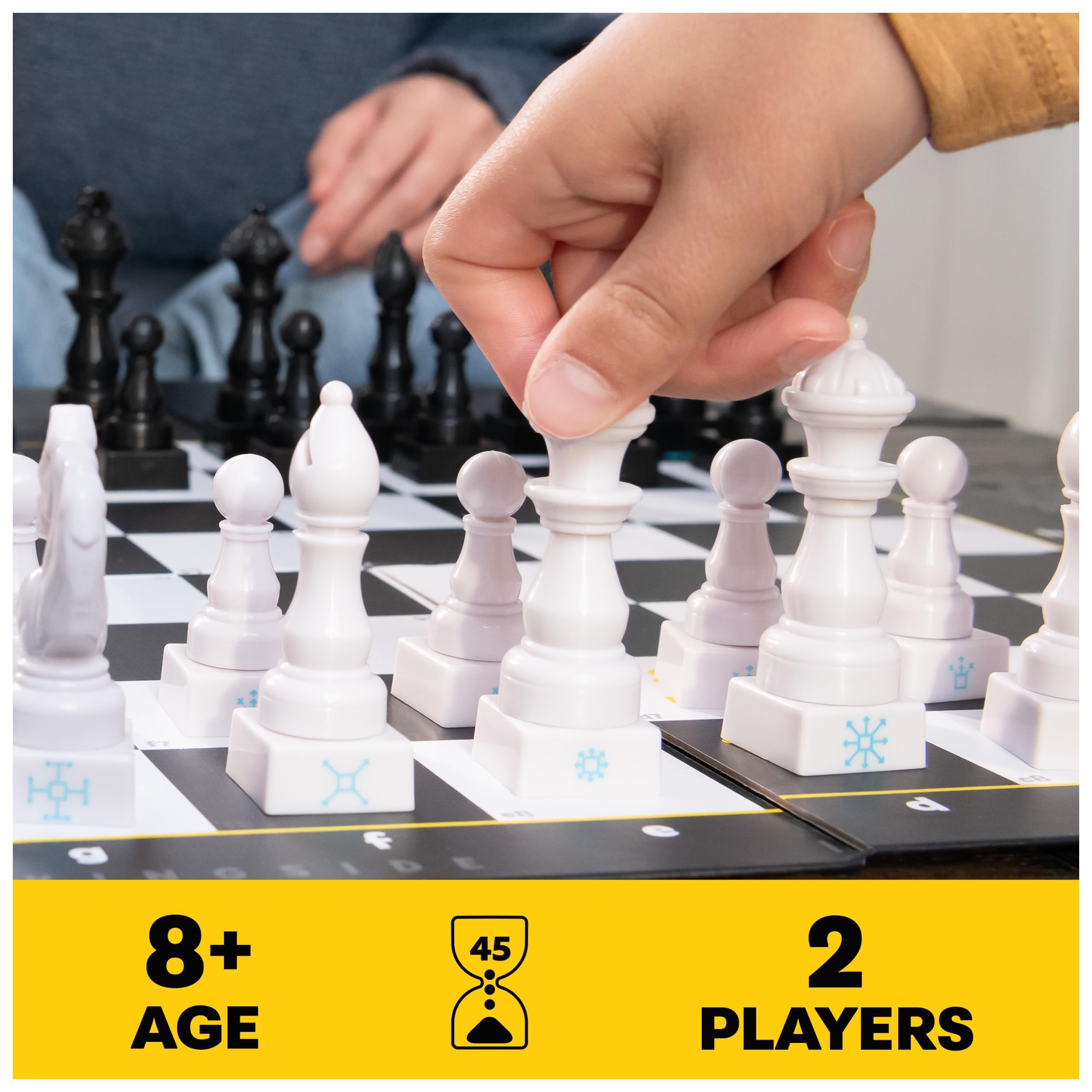 Spin Master Games, Chess Made Simple, Learn to Play Strategy Board Games for Beginners, Chess, 2 Players, for Kids Ages 8 & Up