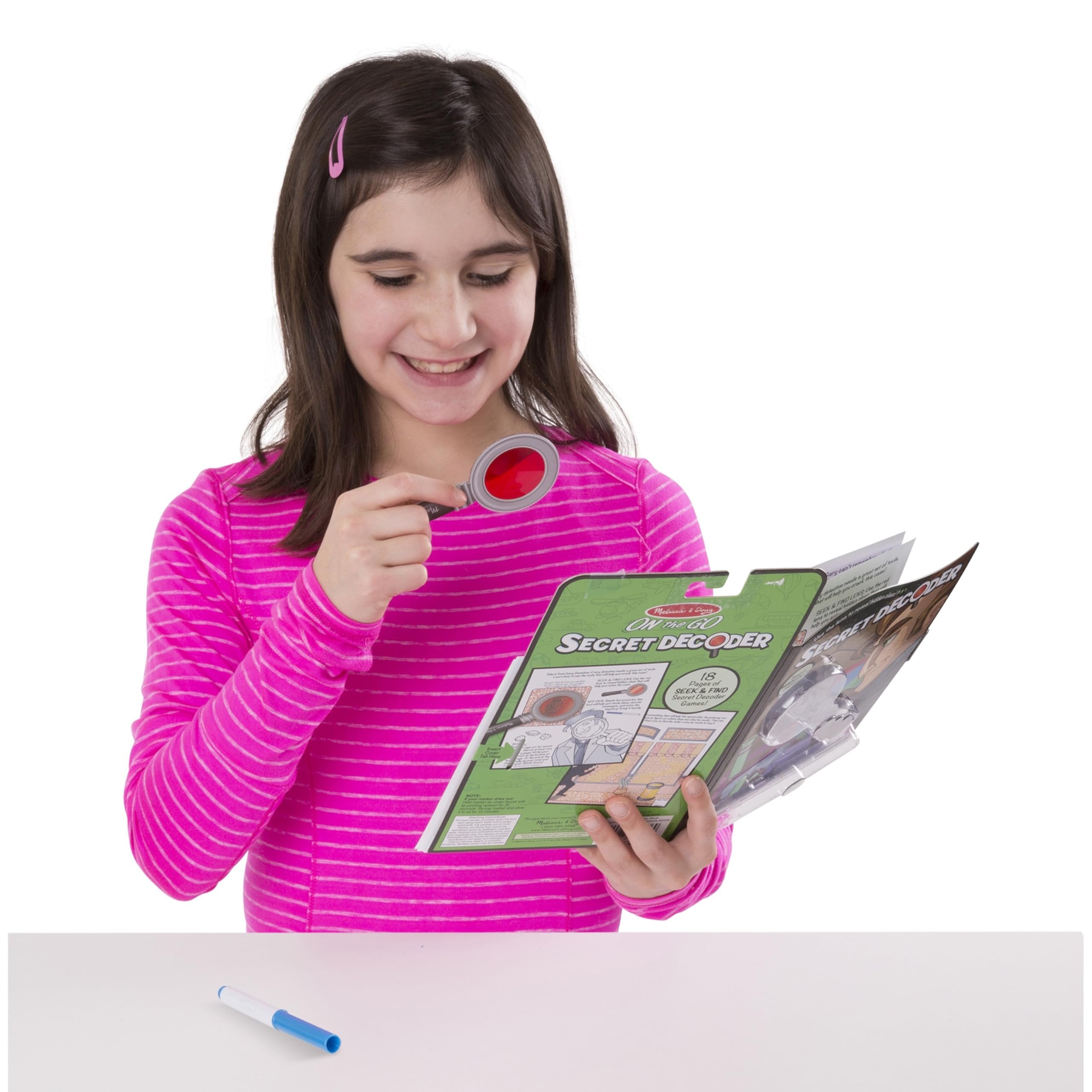 Melissa & Doug On the Go Secret Decoder Activity Book - The Case of the Slippery Flippers