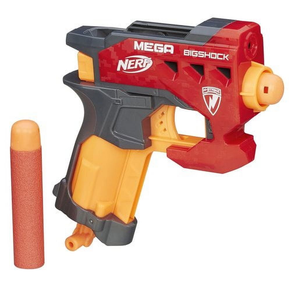 Nerf N-Strike Mega BigShock Blaster, Includes 2 Official Nerf Mega Whistler Darts