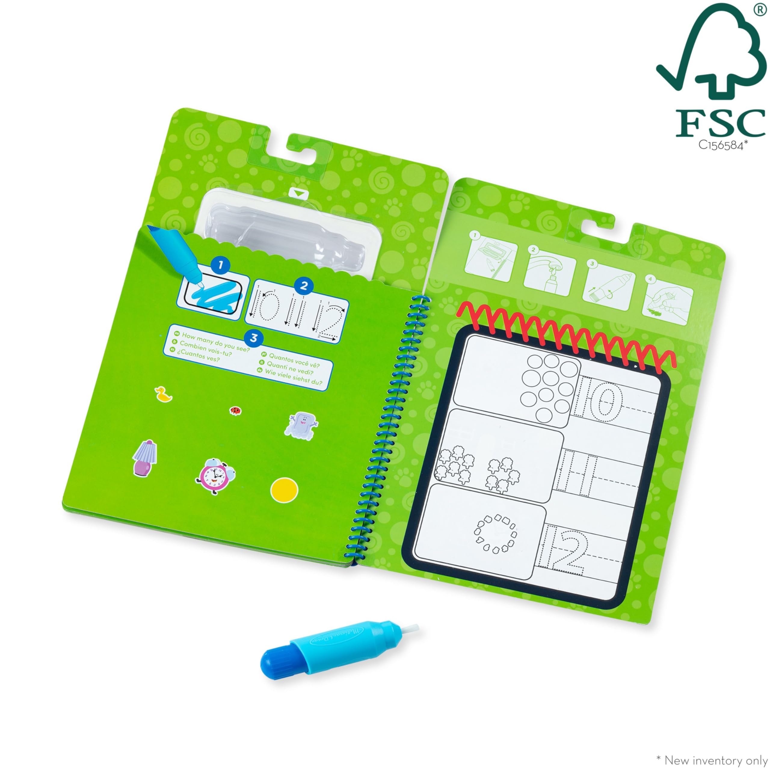 Melissa & Doug Blues Clues & You! Water Wow!! Counting Water Reveal Travel Book | Activity Pad | 3+ | Gift for Boy or Girl