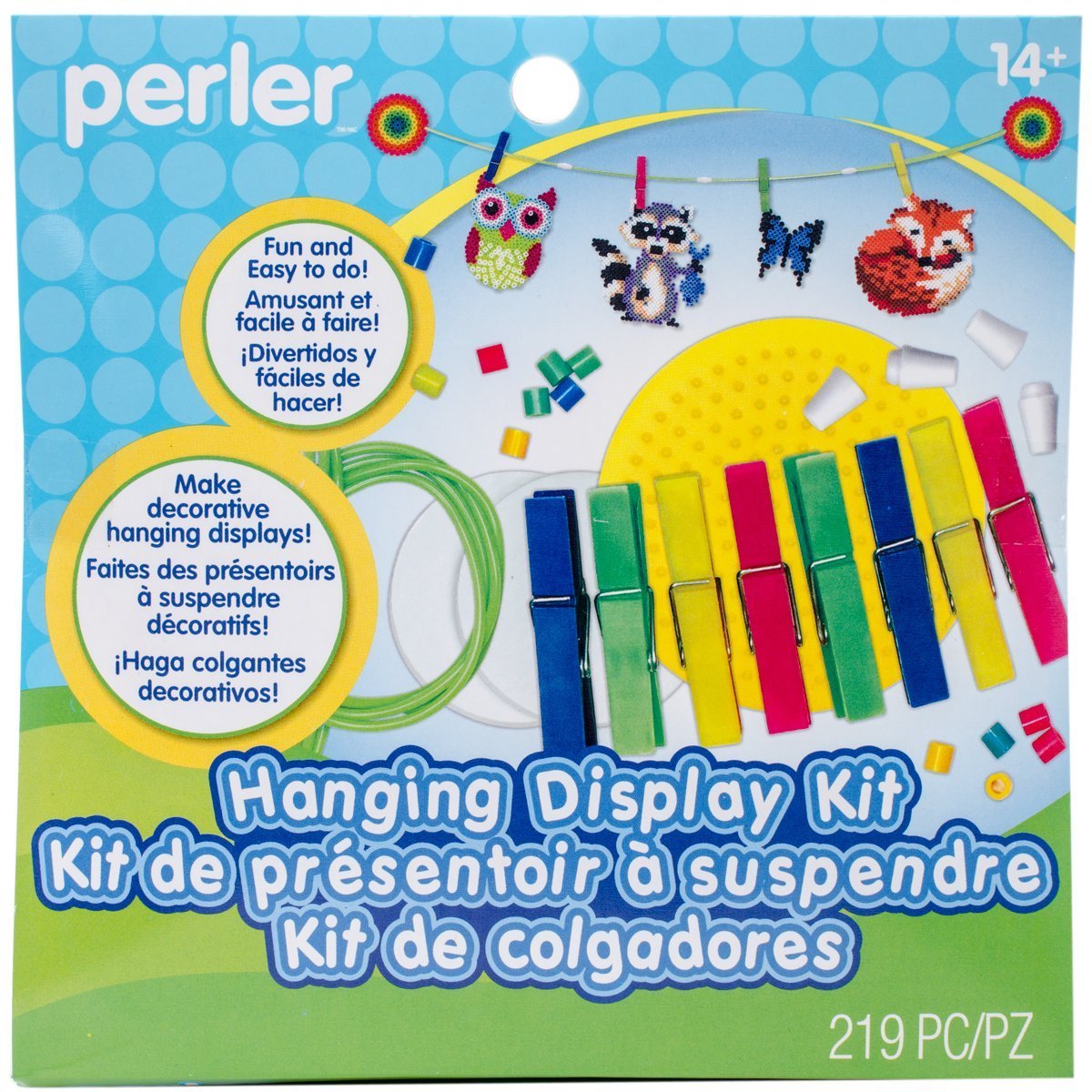 Perler Beads Hanging Display Kit Bead Crafts, 219 pcs