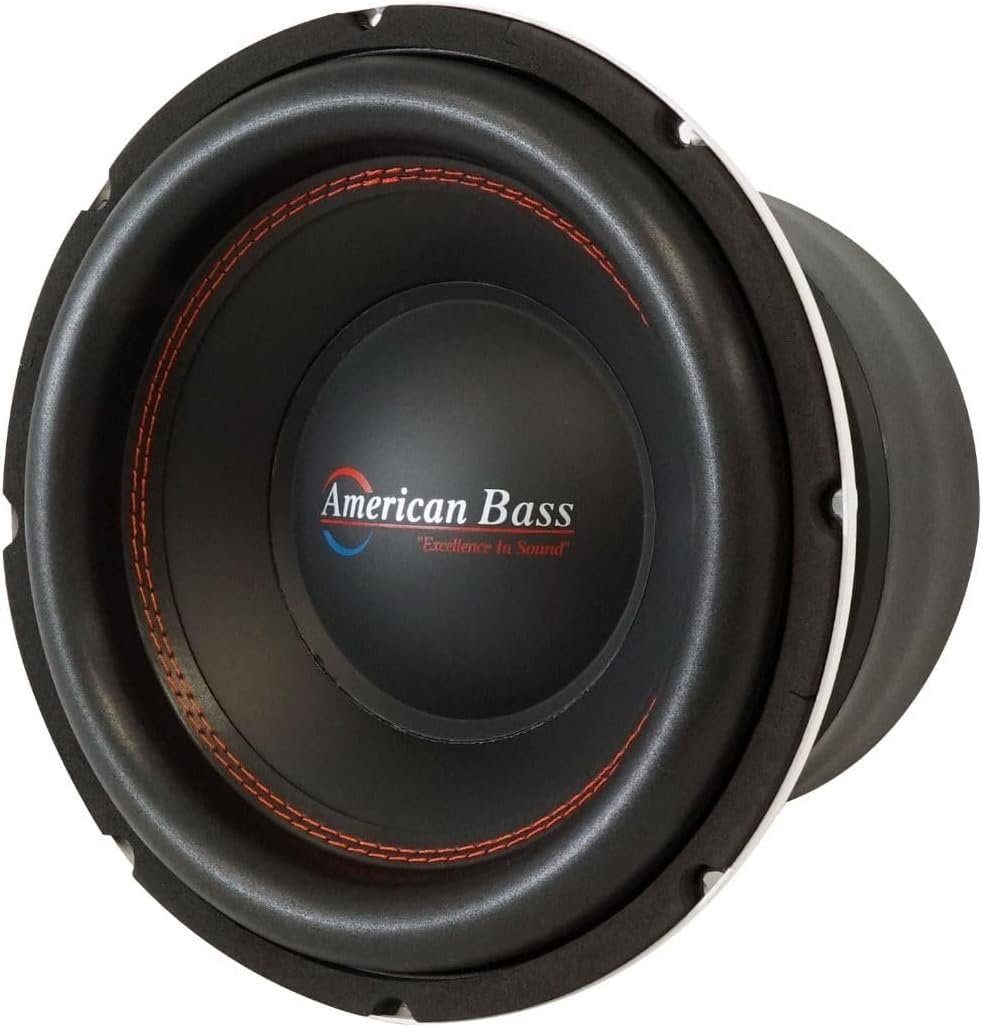 American Bass Titan 10" Subwoofer, 800W RMS / 1600W Max, Dual 4 Ohm, 3” Voice Coil, Kevlar Cone, Heavy-Duty Stamped Basket, High Performance 10 Inch Subwoofer Car Audio Driver for Ported Boxes