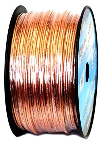 Professional Grade 500-foot 2-conductor 18 Gauge Stranded Speaker Hook Up Cable Ideal For Home, Car Or Office For Connecting A Receiver Or Amplifier To Speakers For Great Sound DEEJAY LED TBH18AWG500