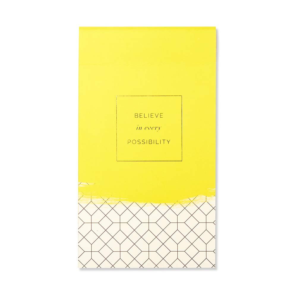 "List Pad by Compendium:""Believe in Every Possibility"" — 200 lined sheets with gilded edges and inspiring sentiments on each page", 1 ea (6748)