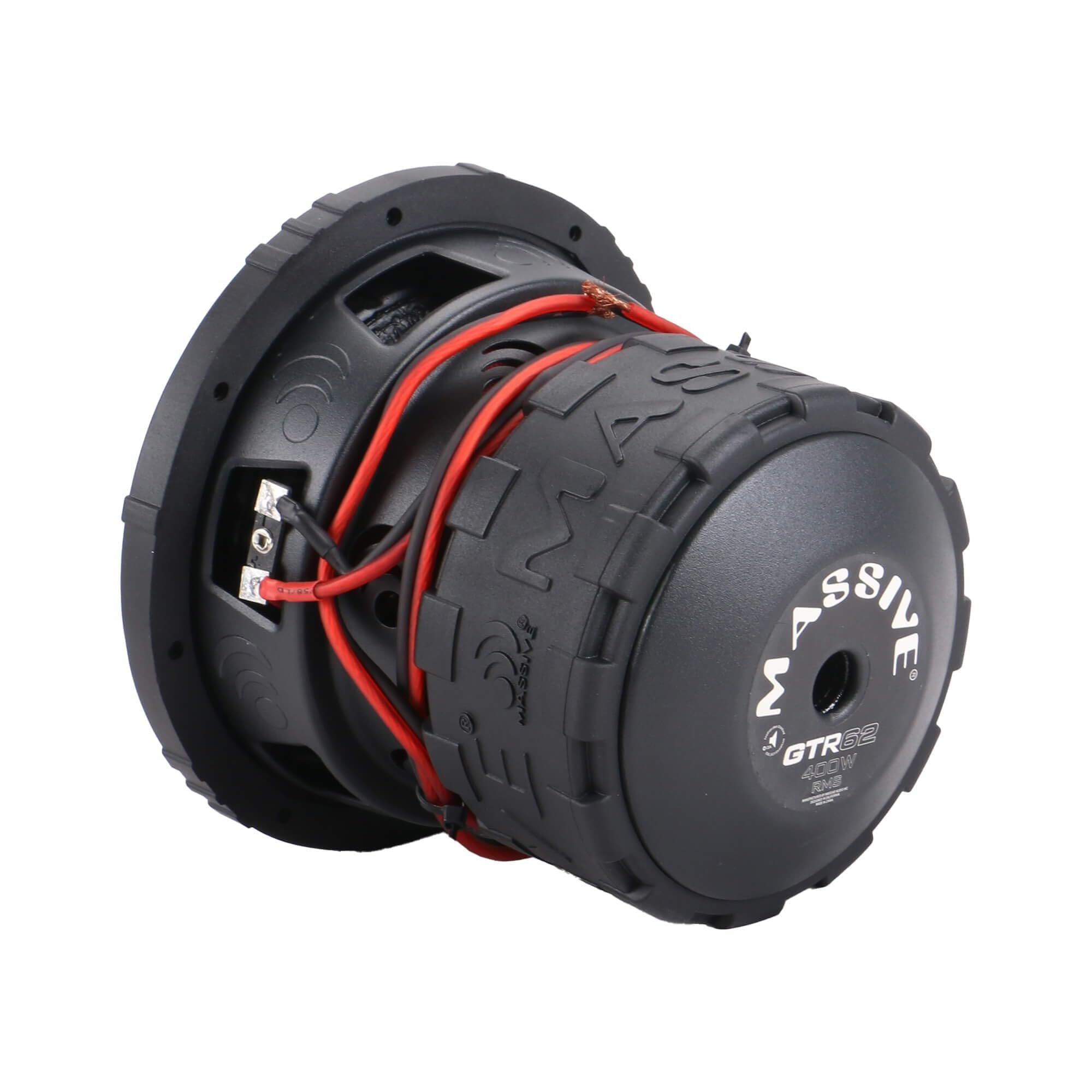 Massive Audio GTR64 | 6.5" 400 Watts RMS / 800w MAX Dual 4 Ohm Subwoofer with Grill