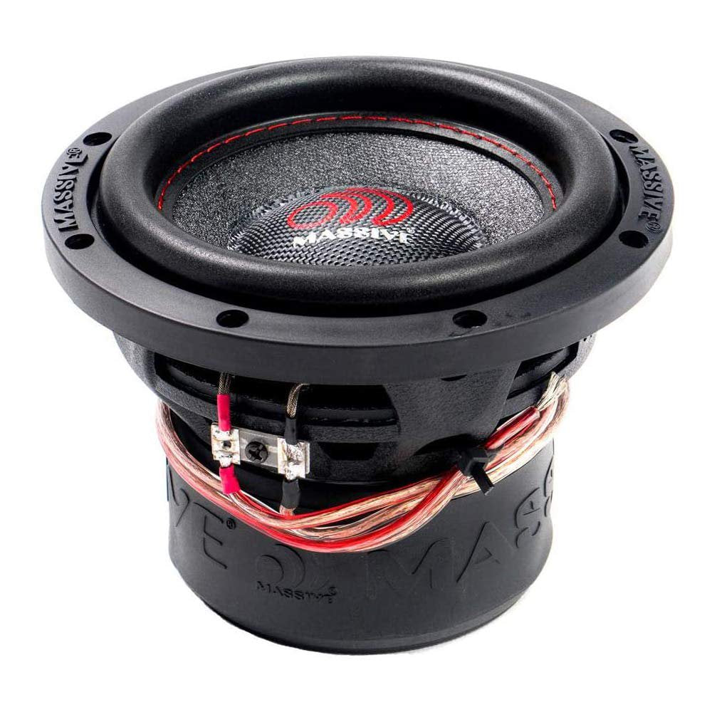 Massive Audio SUMMO64XL 6.5” Car Subwoofer | 400W RMS Dual 4 Ohm, High-Output Mini Sub, Heavy-Duty Bass Driver, Compact Enclosure Upgrade for Powerful Low-End