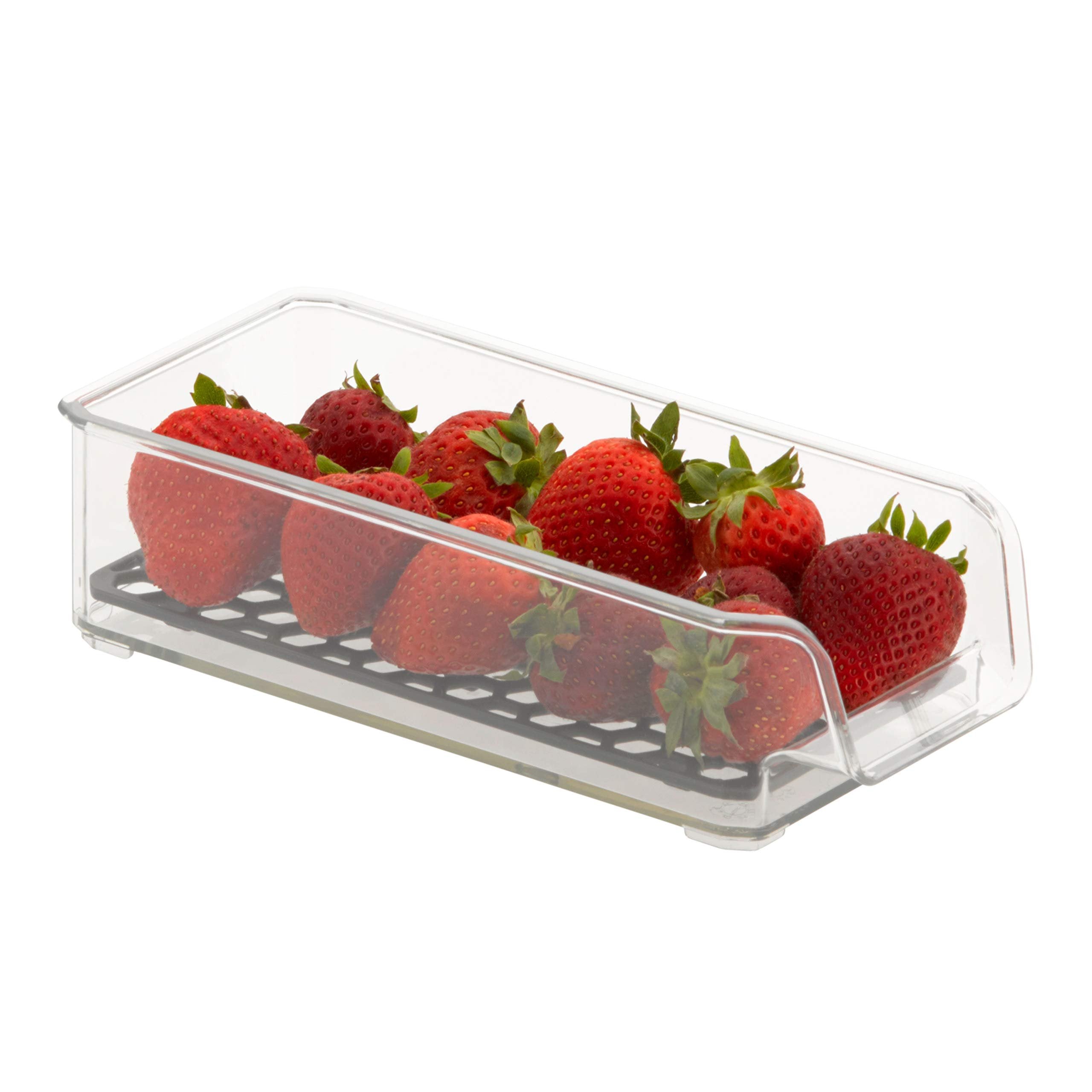 Spectrum Diversified Hexa in-Fridge Organizer Small Refrigerator Bin for Storage and Organization of Fruit Vegetables Produce and More, 8.5 x 4 x 2.25