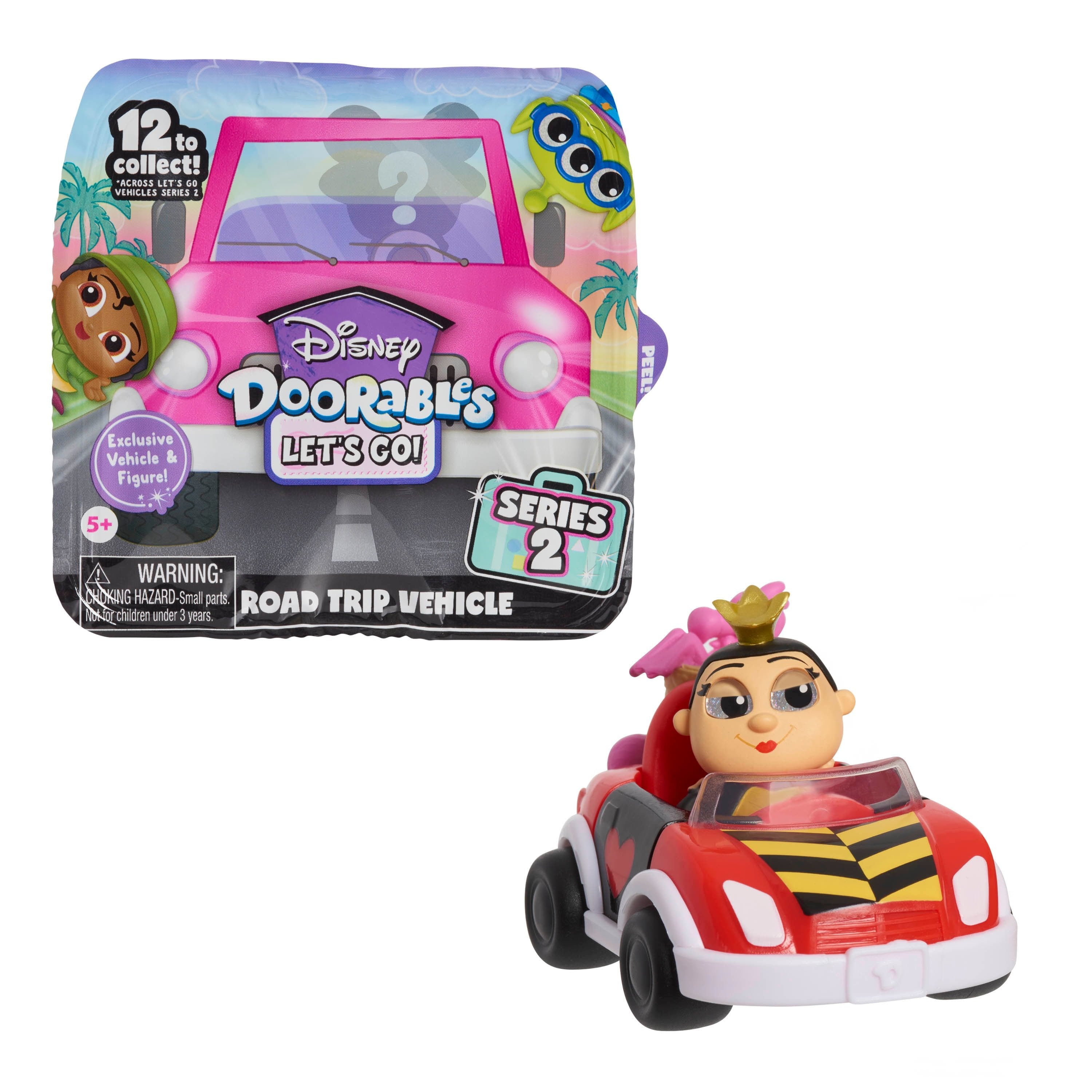 Disney Doorables NEW Let’s Go Vehicles Series 2, Figure and Vehicle Set, Styles May Vary, Kids Toys for Ages 5 up