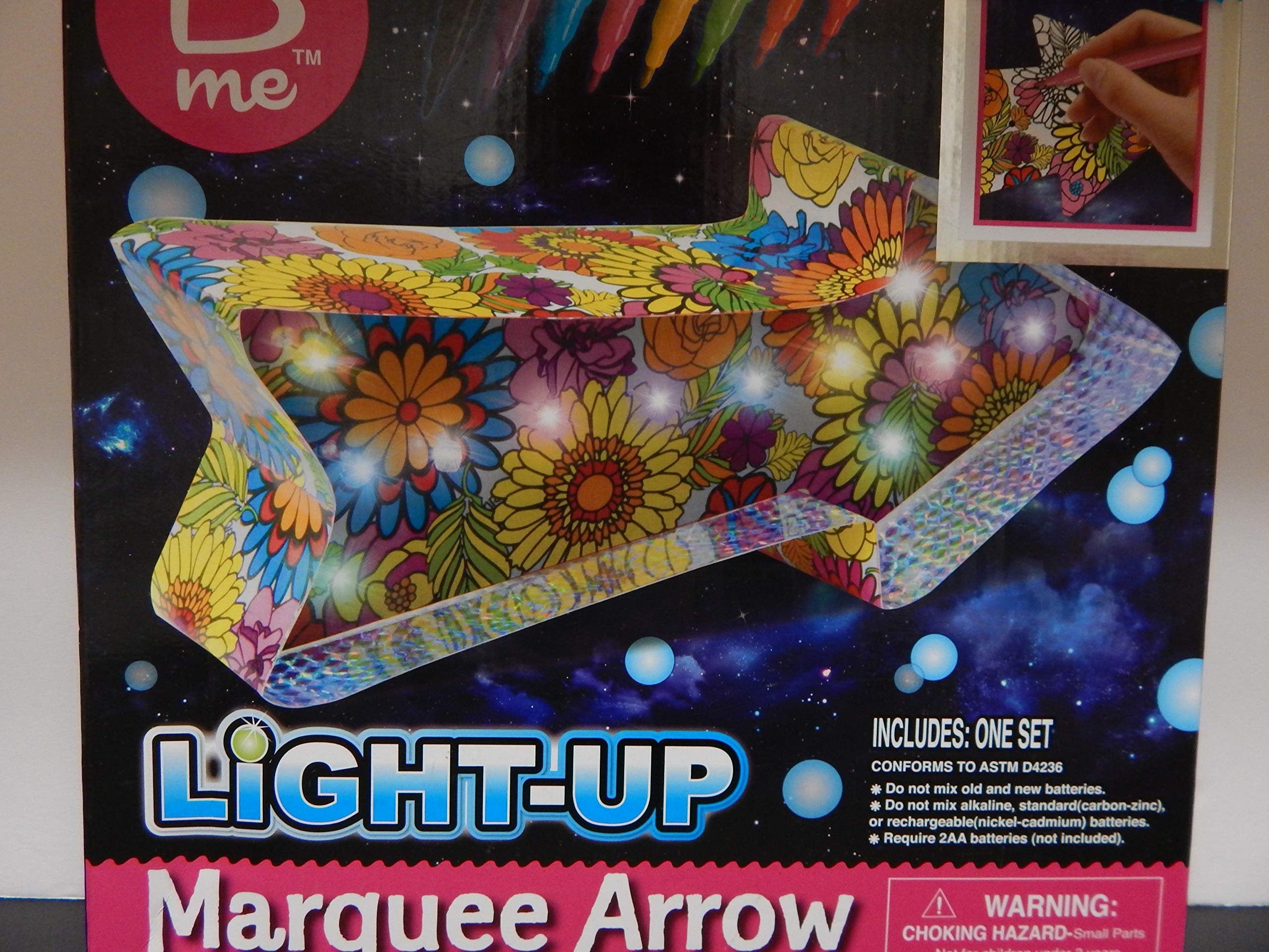 B-me Creative Kids LED Marquee Arrow Light Creative Kids Light Up Marquee Arrow CK Light Up Marquee Arrow Kit Light Up Sign for Wedding Home Party Bar Decoration Wall Lamp Kids' Room Decor DIY Crafts