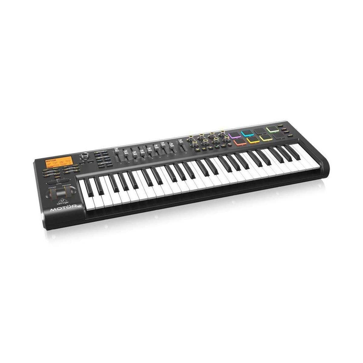 Behringer MOTÖR 49 49-Key USB/MIDI Master Controller Keyboard with Motorized Faders and Touch-Sensitive Pads