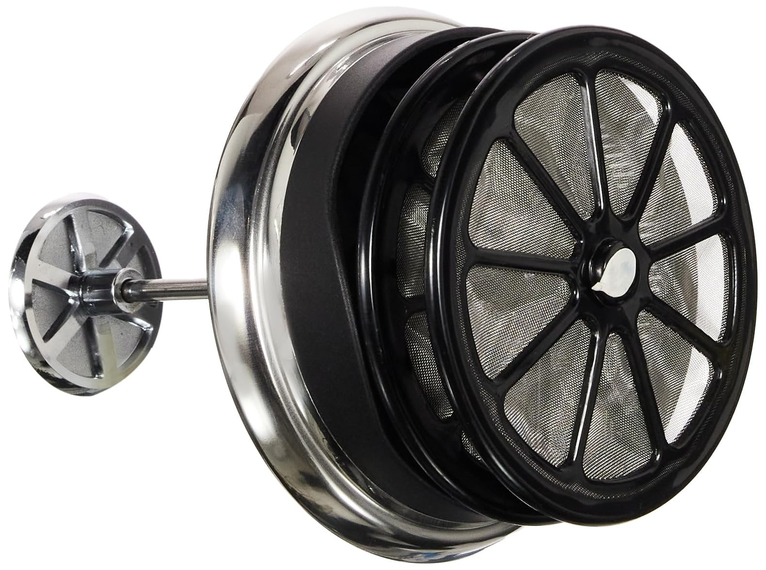 Bialetti, Cappuccino machine Milk Frother, (3 Cup) (330 ml-11 oz), Silver