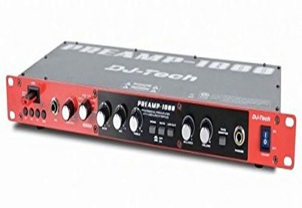 DJ Tech A- B Box, Red/Black (PREAMP1800)