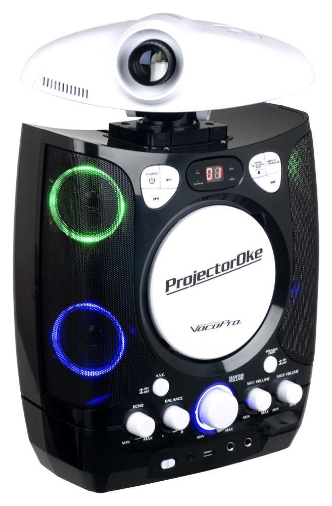 VOCOPRO Projector CDG/Bluetooth karaoke system with LED projector