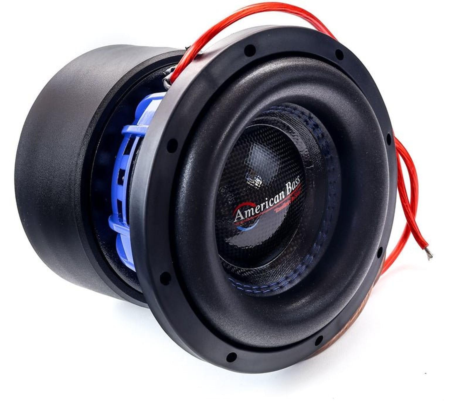 American Bass 8” Car Subwoofer, Dual 2 Ohm, 800W Peak / 400W RMS, Compact Cast Basket Car Subwoofer, 2.5” Voice Coil, High Output for Ported Boxes, Heavy-Duty Bass Driver