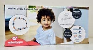 Edushape Catapult Cars Race Track 52 Piece Tube Play Set - Use The String Launcher to Zoom at High Speeds