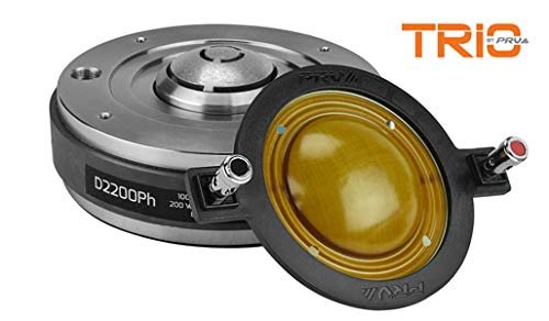 PRV AUDIO Compression Driver D2200Ph - 2 Inch Exit Phenolic Compression Driver for Mid High Vocals - Midrange Pro Car Audio Systems