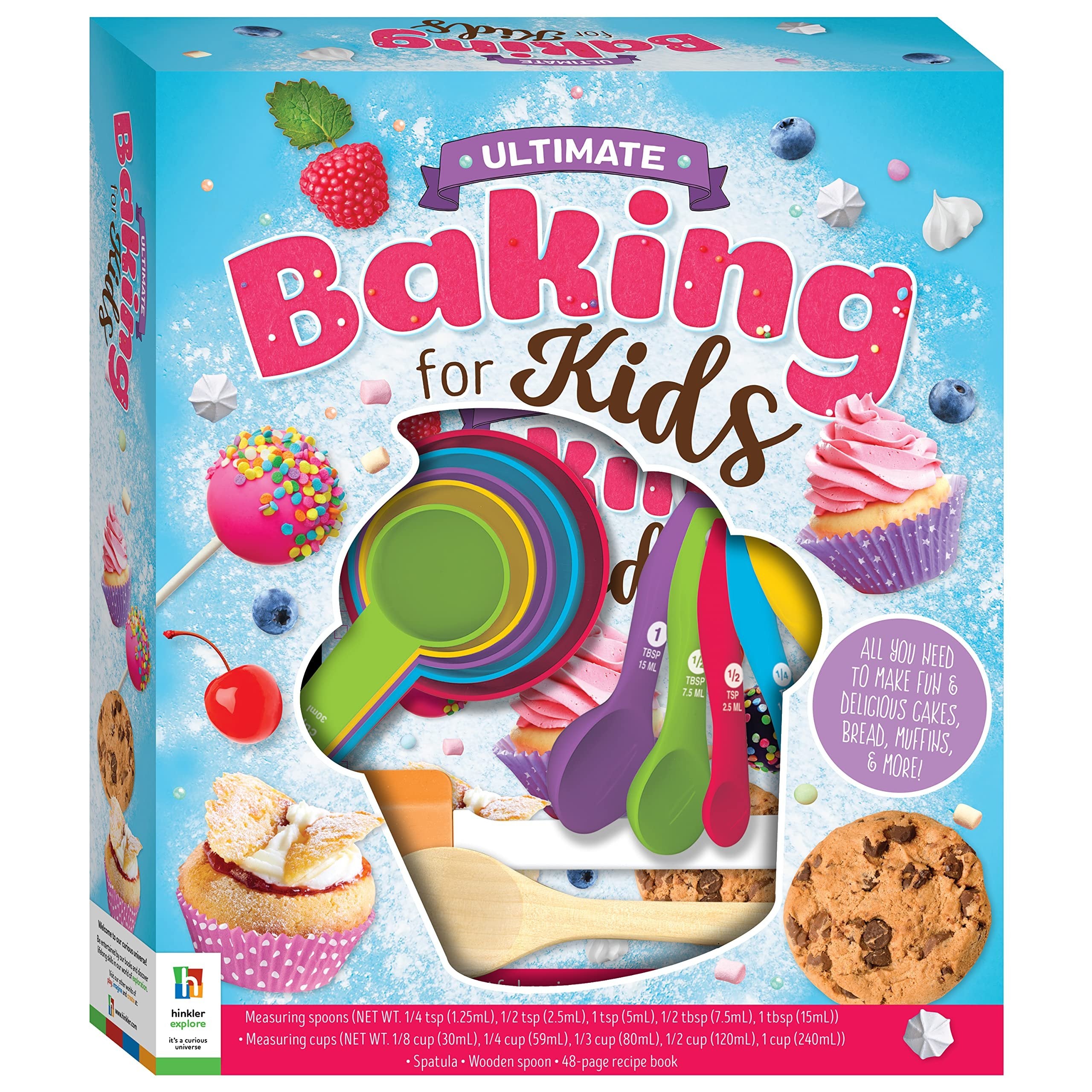 Hinkler Ultimate Baking for Kids Kit - Cookbook, Utensils and Guides - Children's Hobbies - Learn to Bake - Ages 8 to 12, Medium