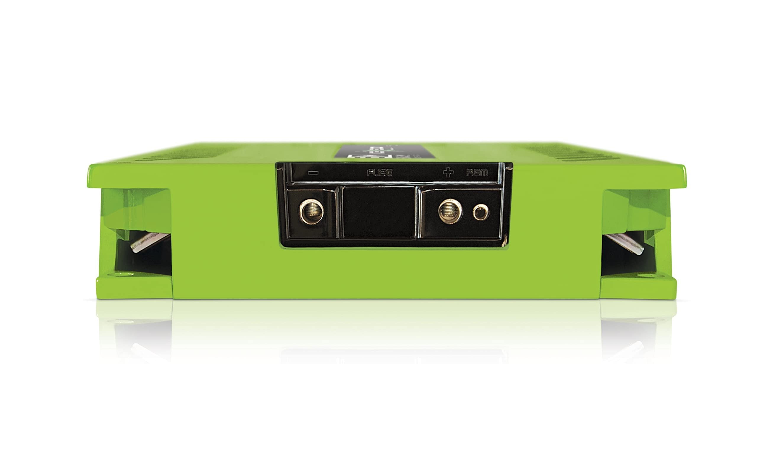BANDA 1-Ch.Vehicle Audio Bass Amplifier - 3000WRMS High-Powered Mono Bass Amp w/Subsonic Filter and Low Pass Filter Stable at 1 ohm, LED Indicators, Sound Specialization, Green - BANDA ICEX3000.1GREEN