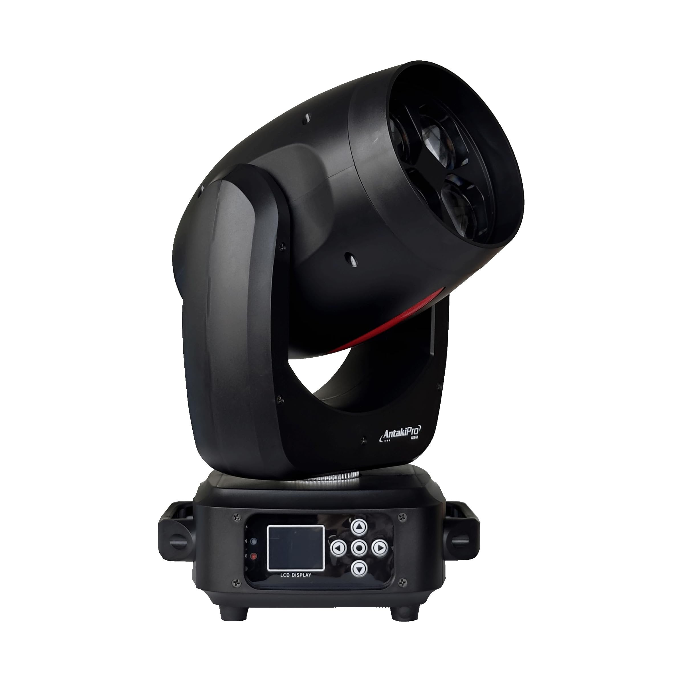 ANTAKIPRO AP-150MH 150-Watt LED Bee Eye Wash Moving Head Lightning System 4 pcs 40W RGBW 4in1 LEDs Beam Angle 3-45 Degrees Linear Auto Adjustment