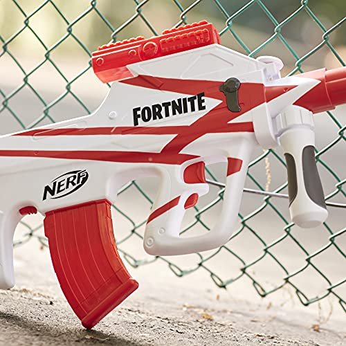 Nerf Fortnite B-AR Motorized Dart Blaster - Fortnite Converge Wrap, Motorized 10-Dart Blasting, 10-Dart Clip, 10 Official Elite Darts