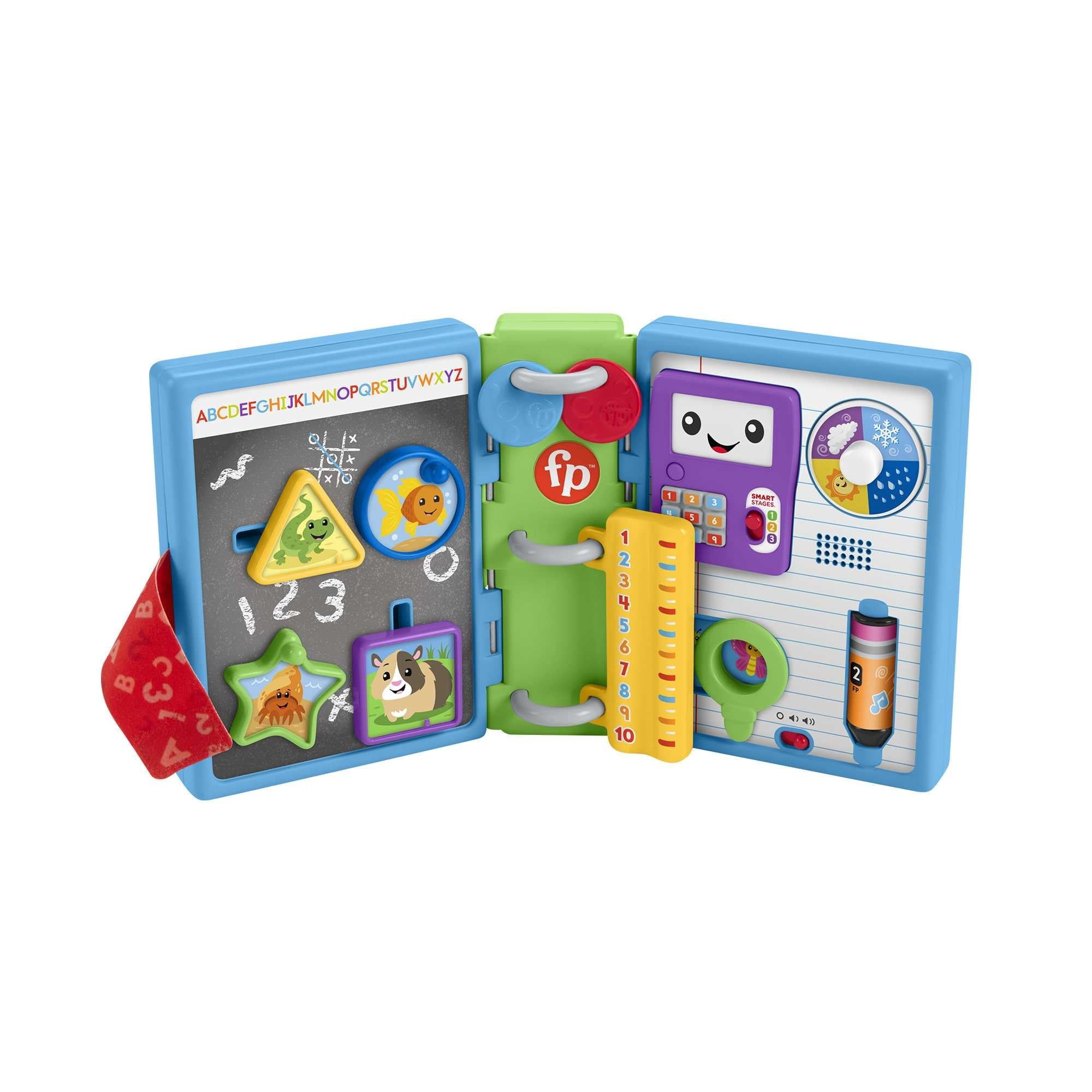 Fisher-Price Laugh & Learn 123 Schoolbook Electronic Learning Toy for Infants & Toddlers