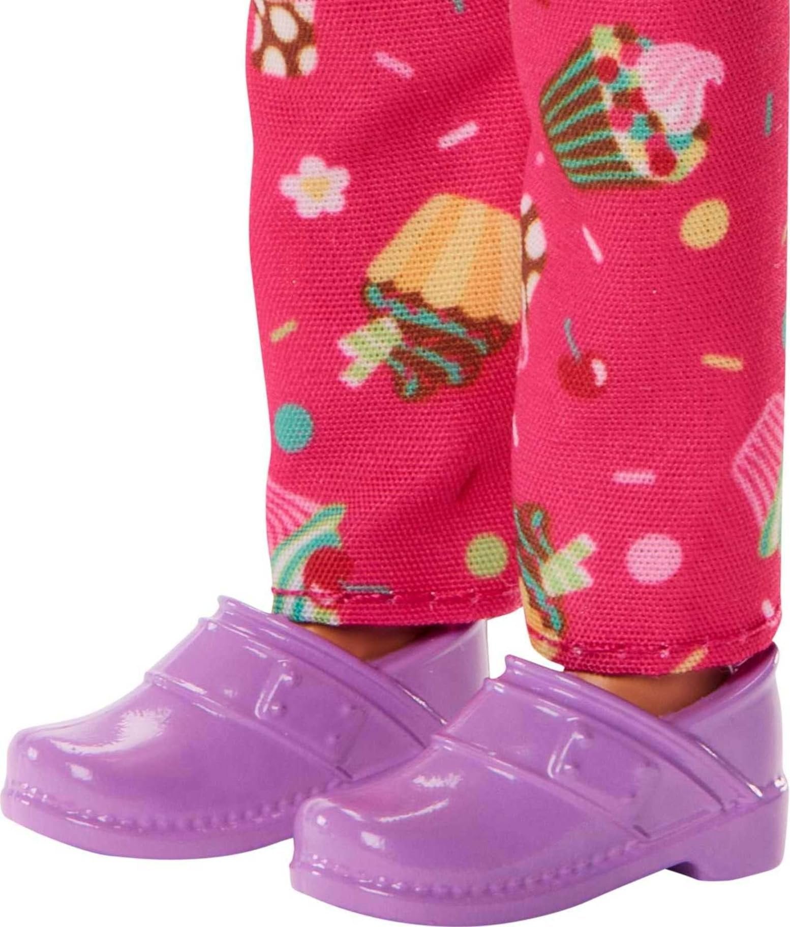 Barbie Careers Fashion Doll & Accessories, Pastry Chef Wearing Removable Baking Outfit with Hat & Cake Slice