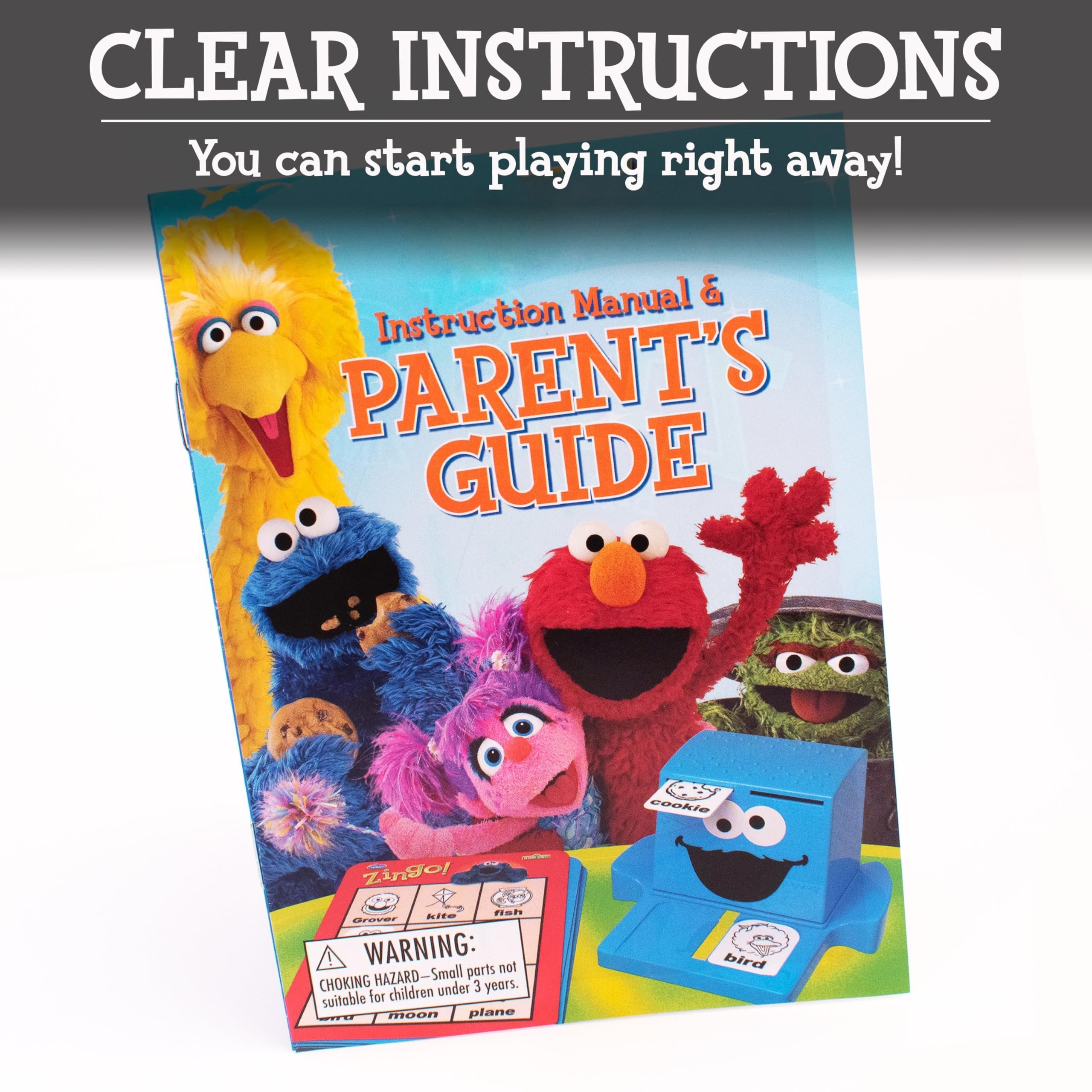 ThinkFun Sesame Street Zingo! Build Language Skills with All Your Favorite Sesame Street Characters. for Ages 4+