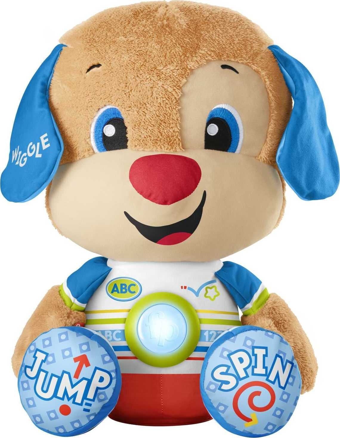 Fisher-Price Laugh & Learn So Big Puppy Toddler Musical Plush Toy with Smart Stages Learning