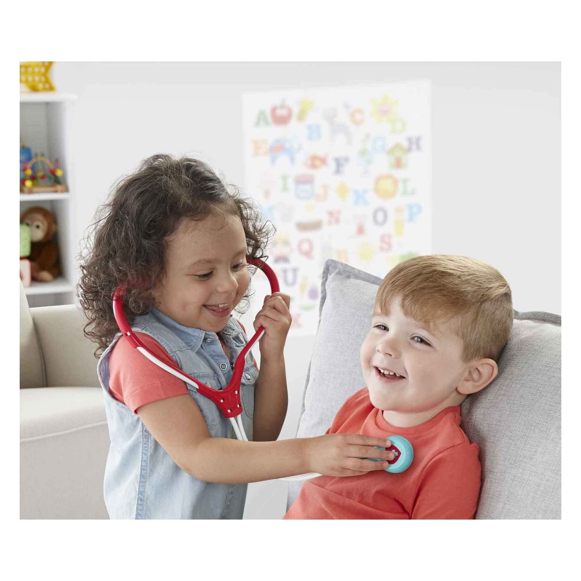 Fisher-Price Preschool Pretend Play Medical Kit 7-Piece Doctor Bag Dress Up Toys for Kids Ages 3+ Years