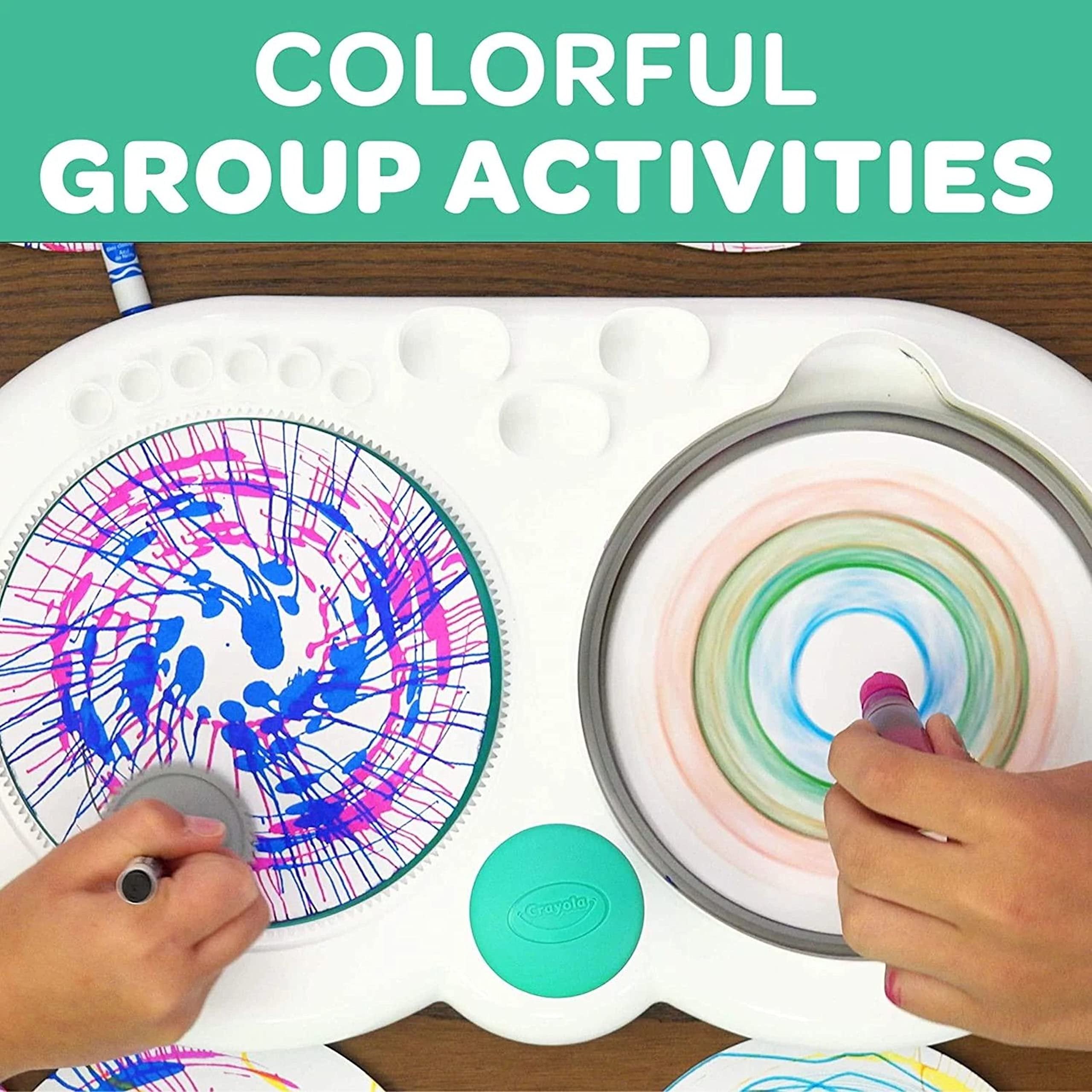Crayola Spin & Spiral Art Station, DIY Crafts, Toys for Boys & Girls, Gift, Age 6, 7, 8, 9