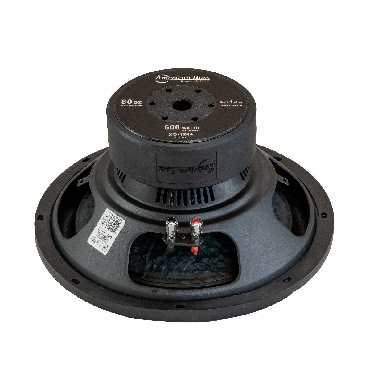 American Bass XD-1044 XD 10-inch Subwoofer 450 Watt RMS / 900 Watt Max Dual Voice Coil 4 Ohm Voice Coils 125 Oz Magnet