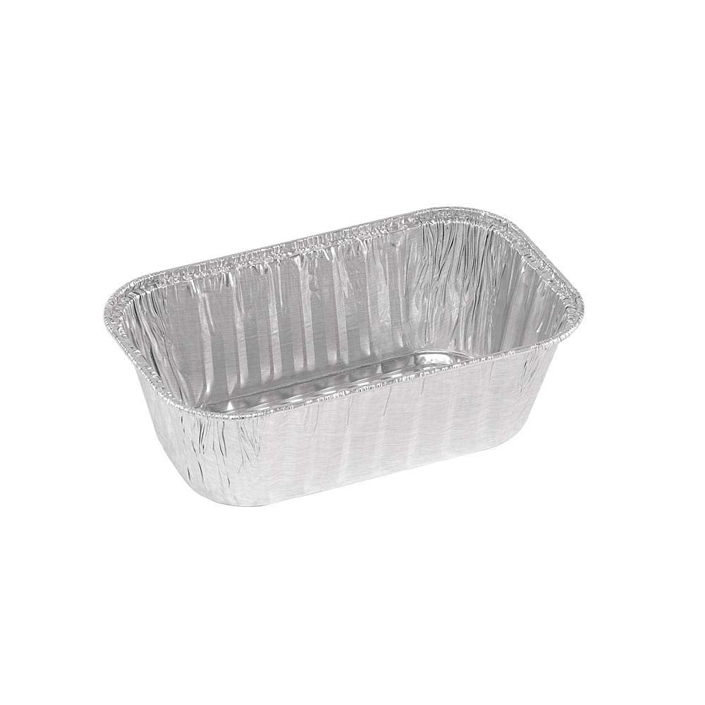 Silver Aluminum Foil Loaf Pans - 1 Lb (192 Pcs) - Heavy-Duty & Stylish Bakeware - Ideal for Parties, Gatherings, and Buffets