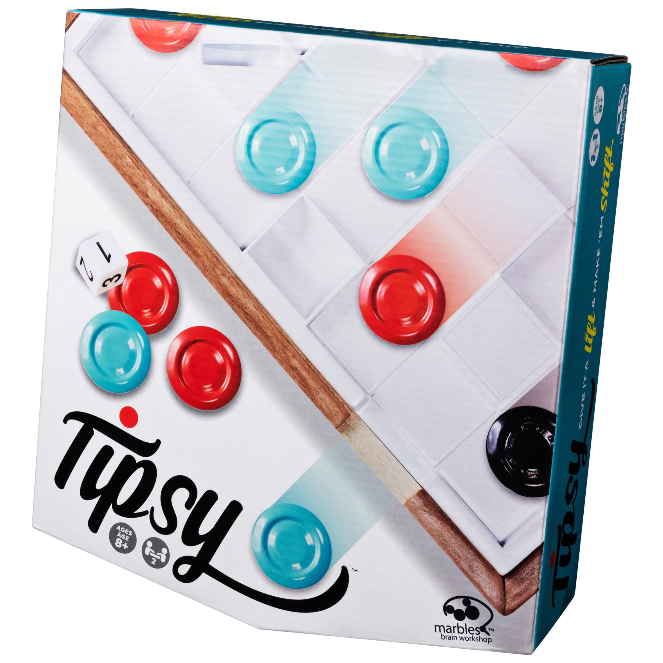 Marbles Tipsy, Strategic and Challenging 3D Gravity Game for 2 Players, for Kids Aged 8 and Up