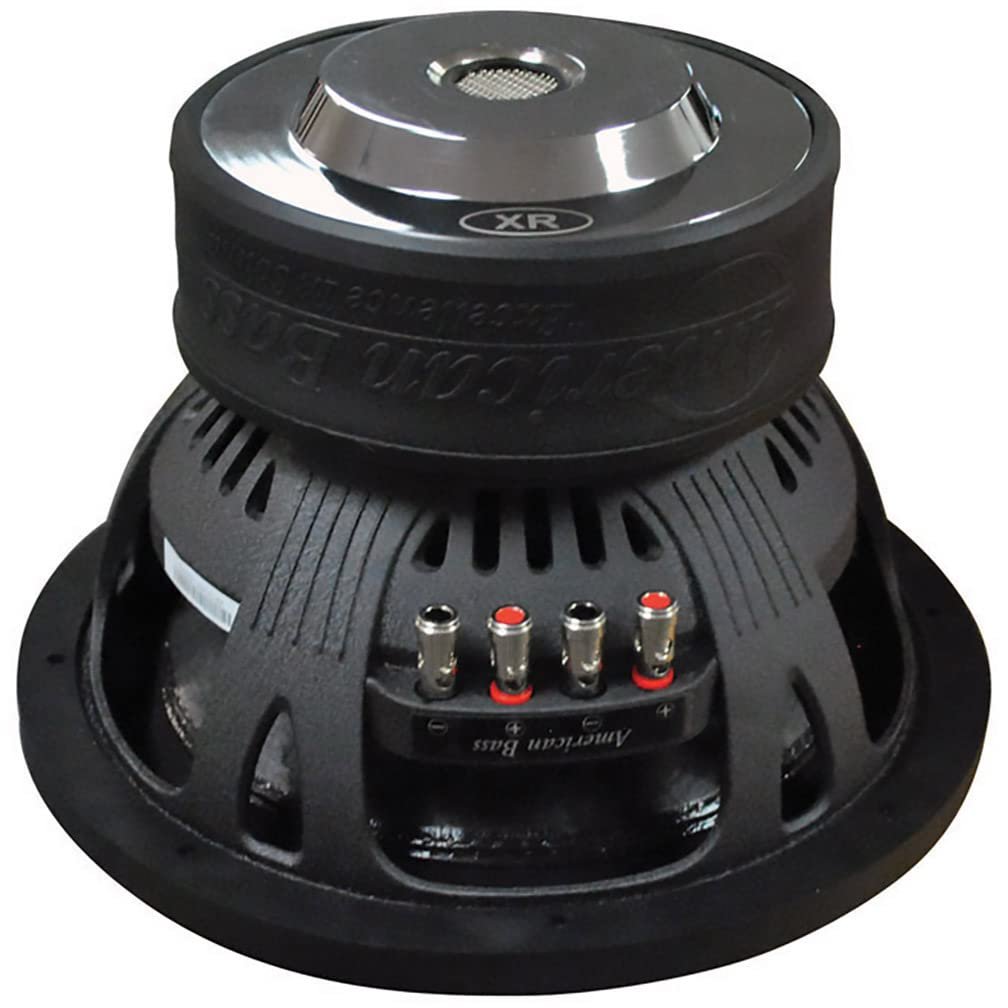 American Bass Usa XR 12D4 2400W Max Dual 4Ω 12" Subwoofer,Black