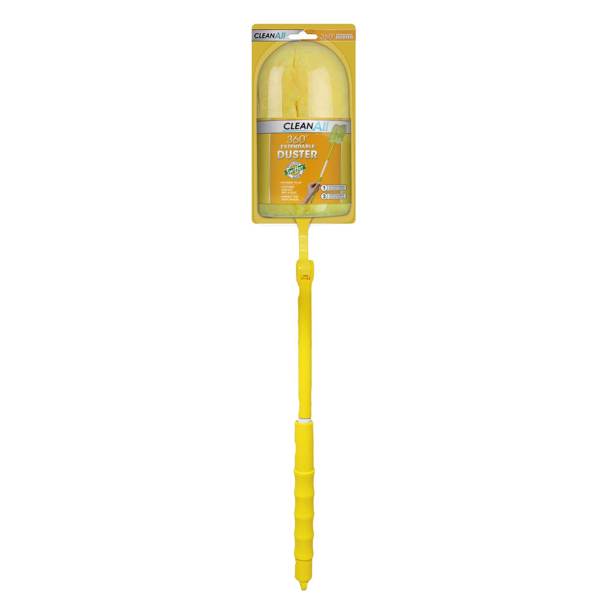 Clean All Extendable Duster, Yellow