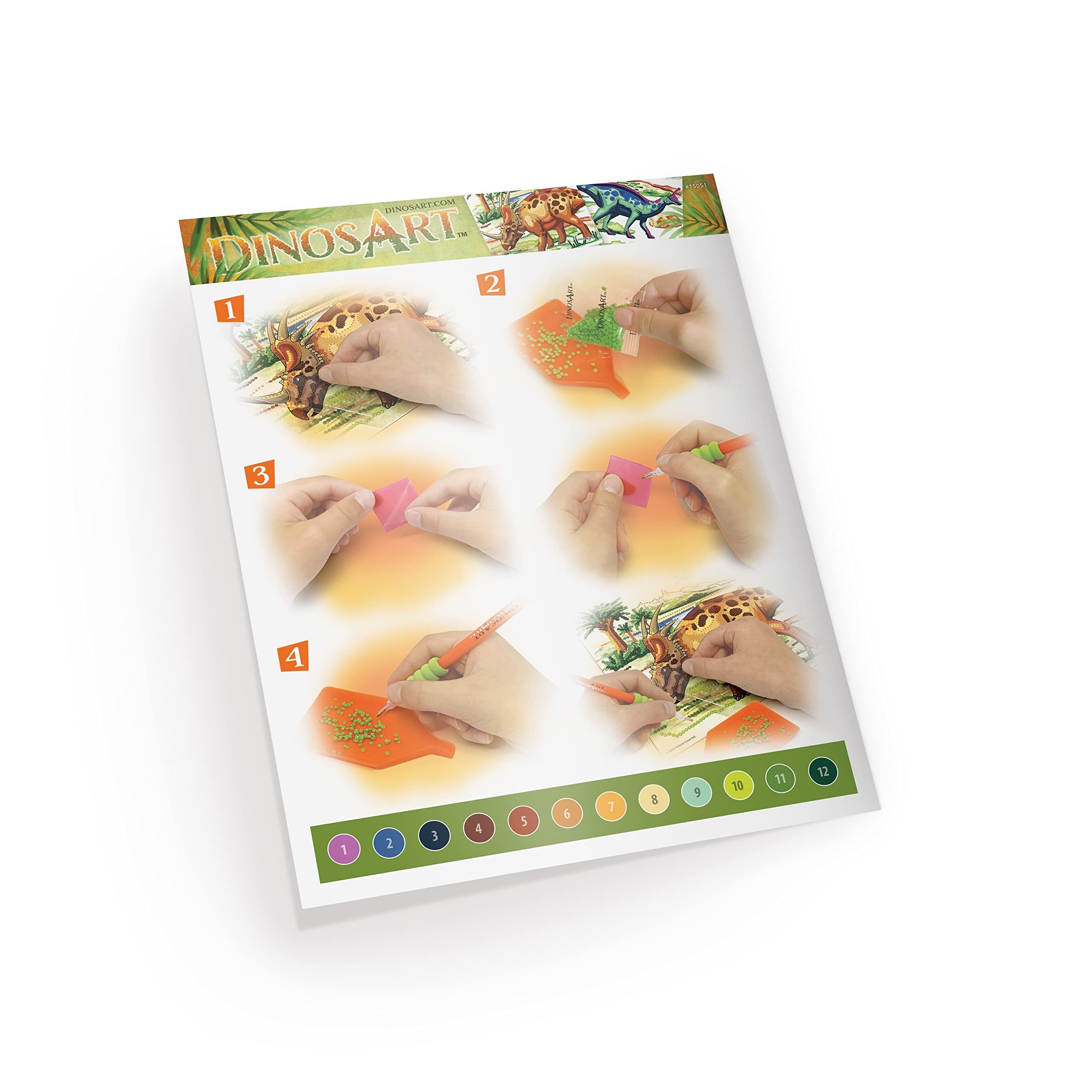 Dinos Art DA15051 DinosArt Dazzle-by-Number